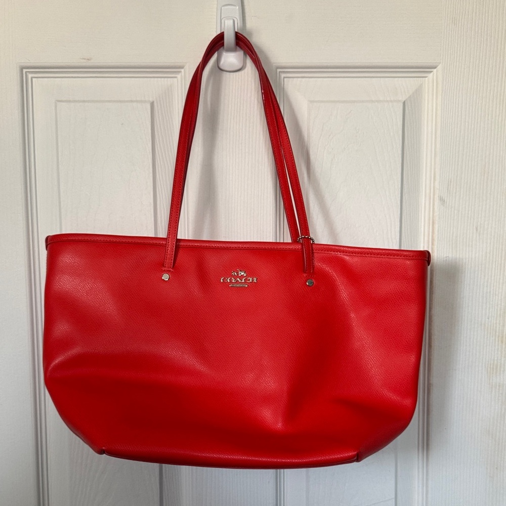 Coach Vibrant Orange Tote Bag